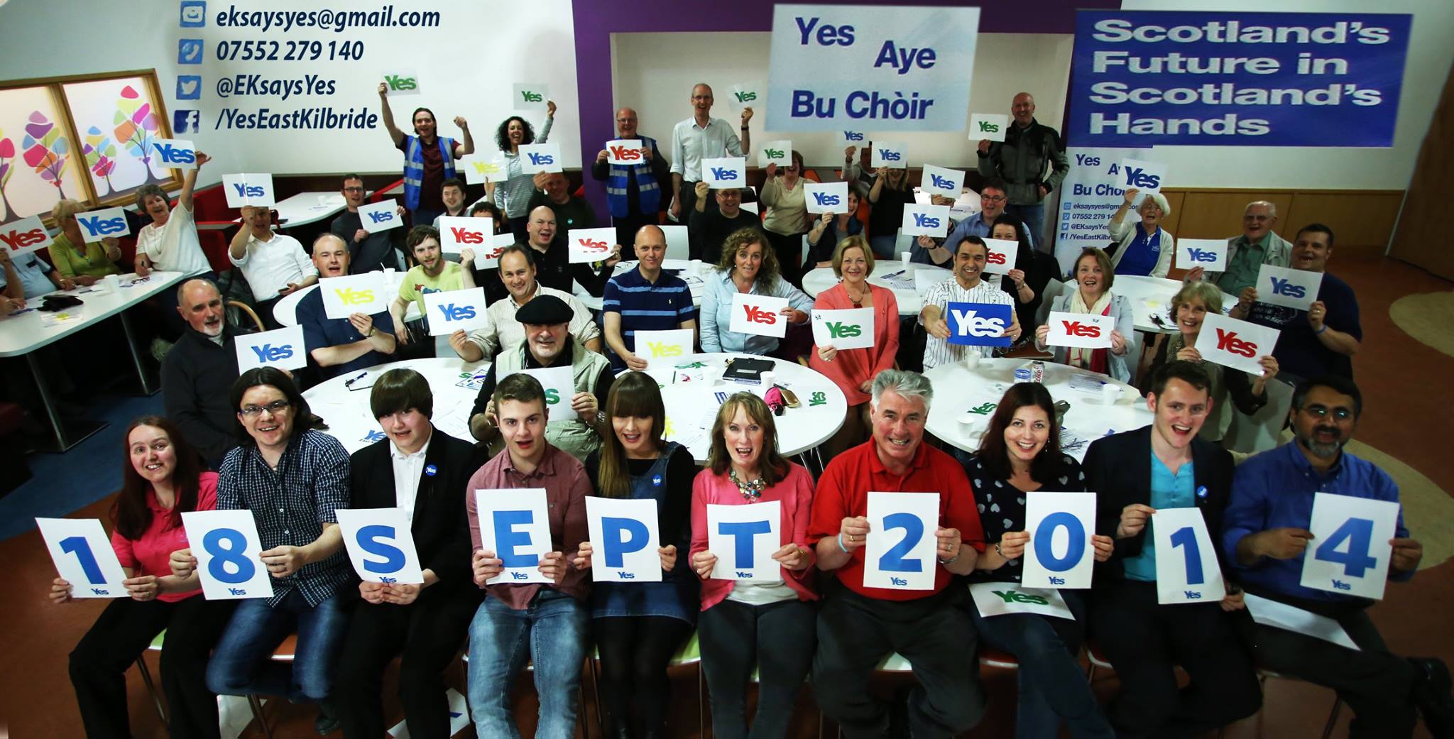 Yes East Kilbride members from the 2014 Campaign